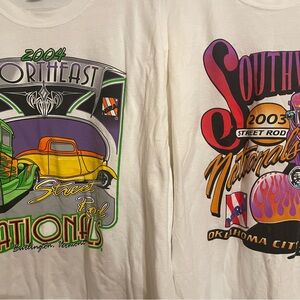Street Rod Nationals Mens T-Shirt - 03 04 North west and Southeast xl lot of 2